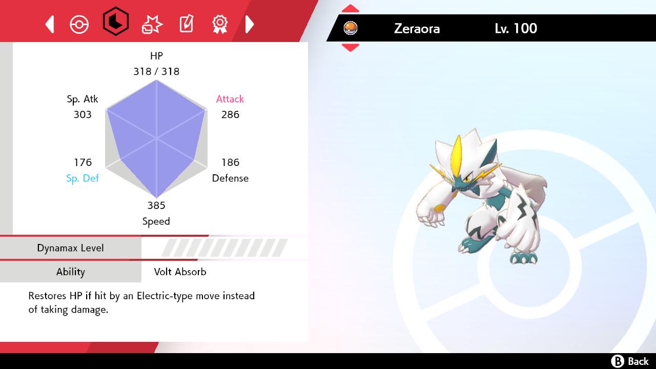 SHINY 6IV ZERAORA EV Trained | Sword & Shield Pokémon | Battle Ready Competitive | Free Bonus Shiny |