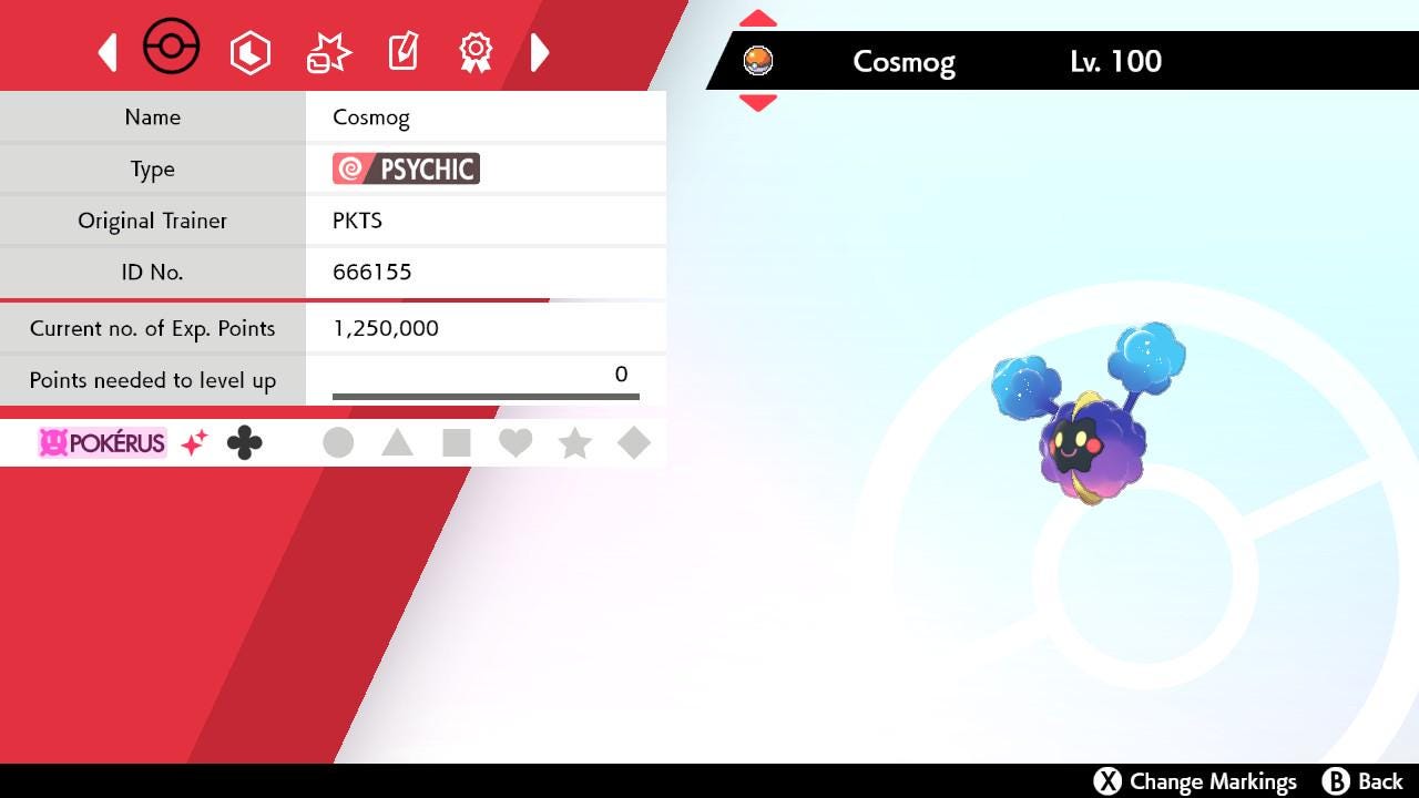 SHINY 6IV COSMOG EV Trained | Sword & Shield Pokémon | Battle Ready Competitive | Free Bonus Shiny |
