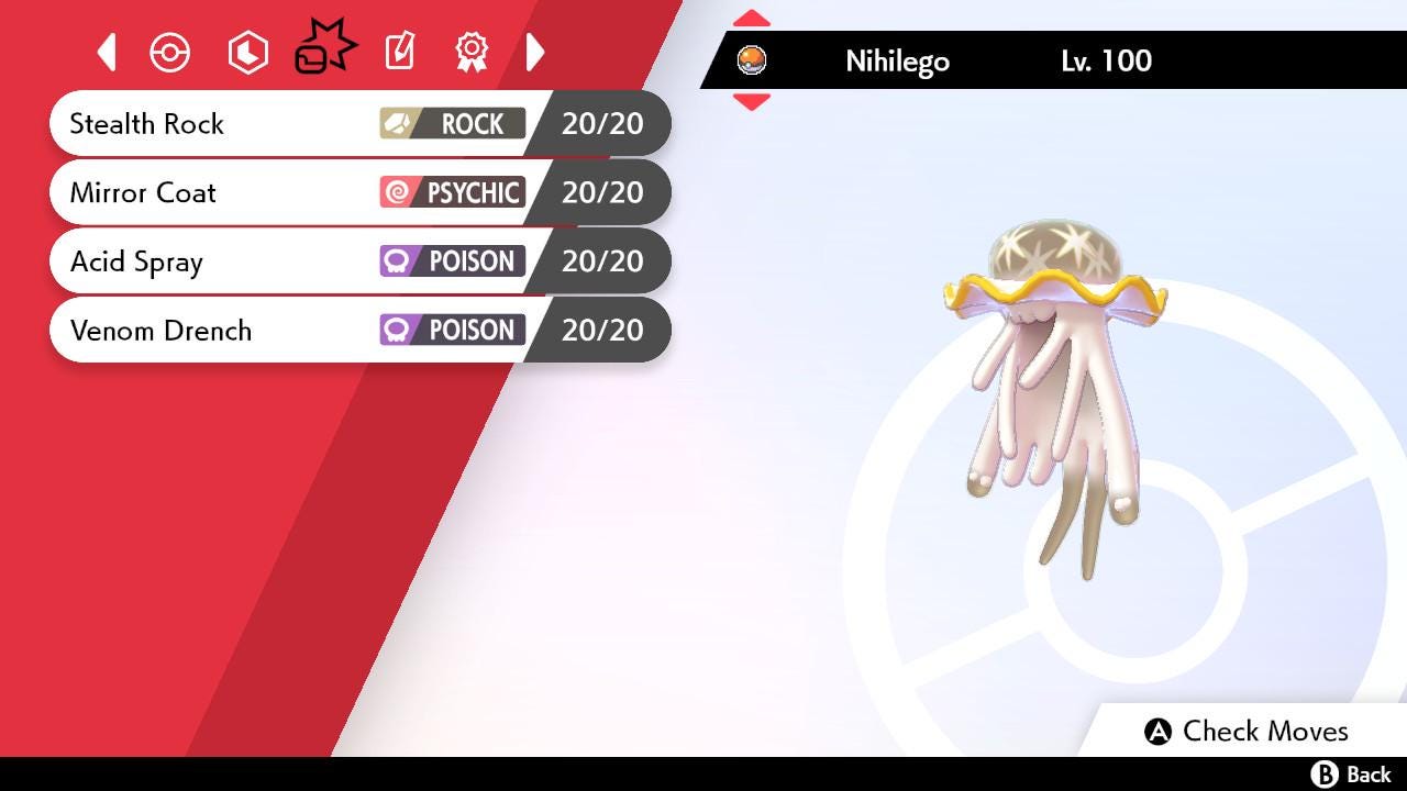 SHINY 6IV NIHILEGO EV Trained | Sword & Shield Pokémon | Battle Ready Competitive | Free Bonus Shiny |