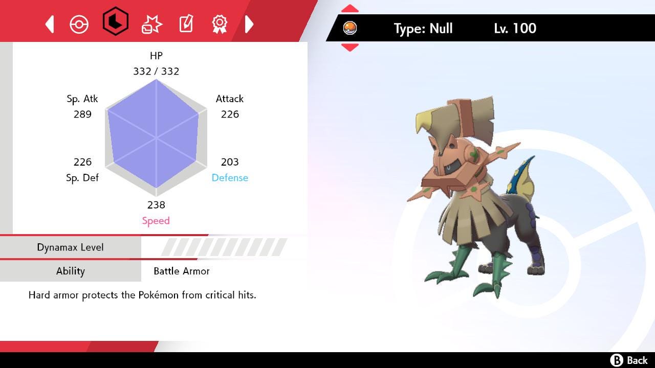 Shiny 6IV TYPE: NULL EV Trained | Sword & Shield Pokémon | Battle Ready Competitive | Free Bonus Shiny |
