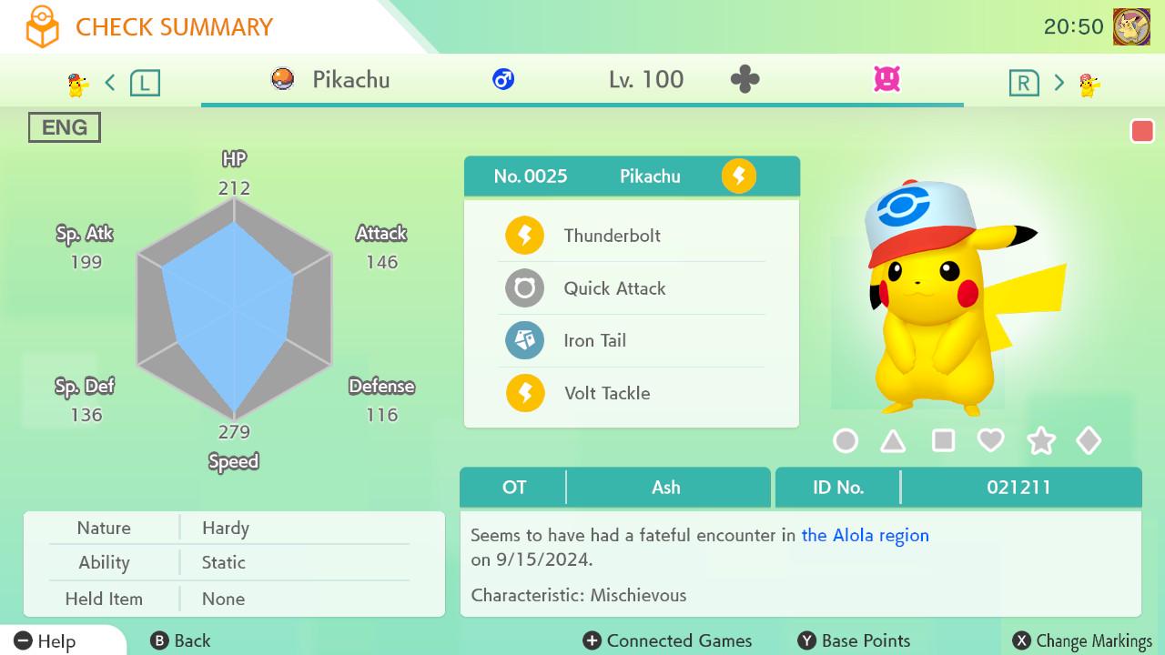 Pokemon Home ASH PIKACHU EVENT Unova Cap 6IV / Pokemon Scarlet Violet / Pokemon Sword Shield, Pokemon Lets Go, Pokemon Legends Arceus