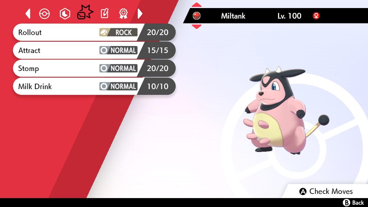WHITNEY’S MILTANK Event 6IV / Pokémon Sword and Shield / 6IV Pokemon / Event Pokemon / Competitive Battle Ready + EVs / Free Shiny /