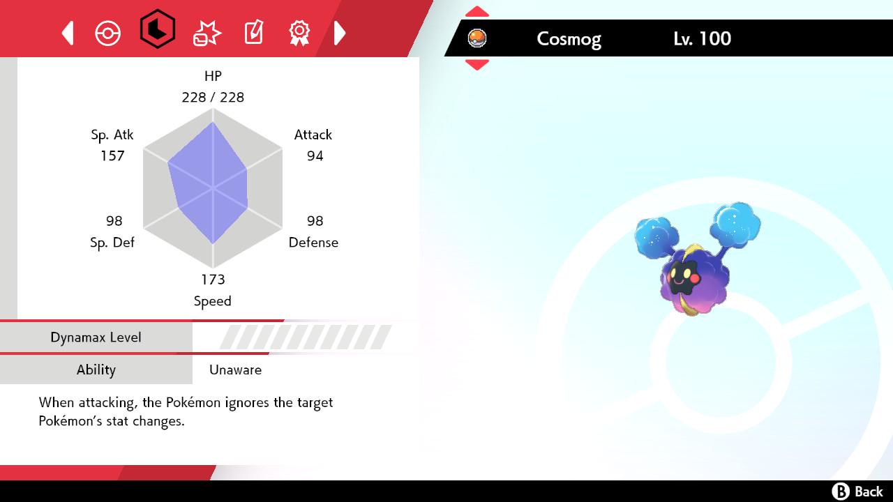 SHINY 6IV COSMOG EV Trained | Sword & Shield Pokémon | Battle Ready Competitive | Free Bonus Shiny |