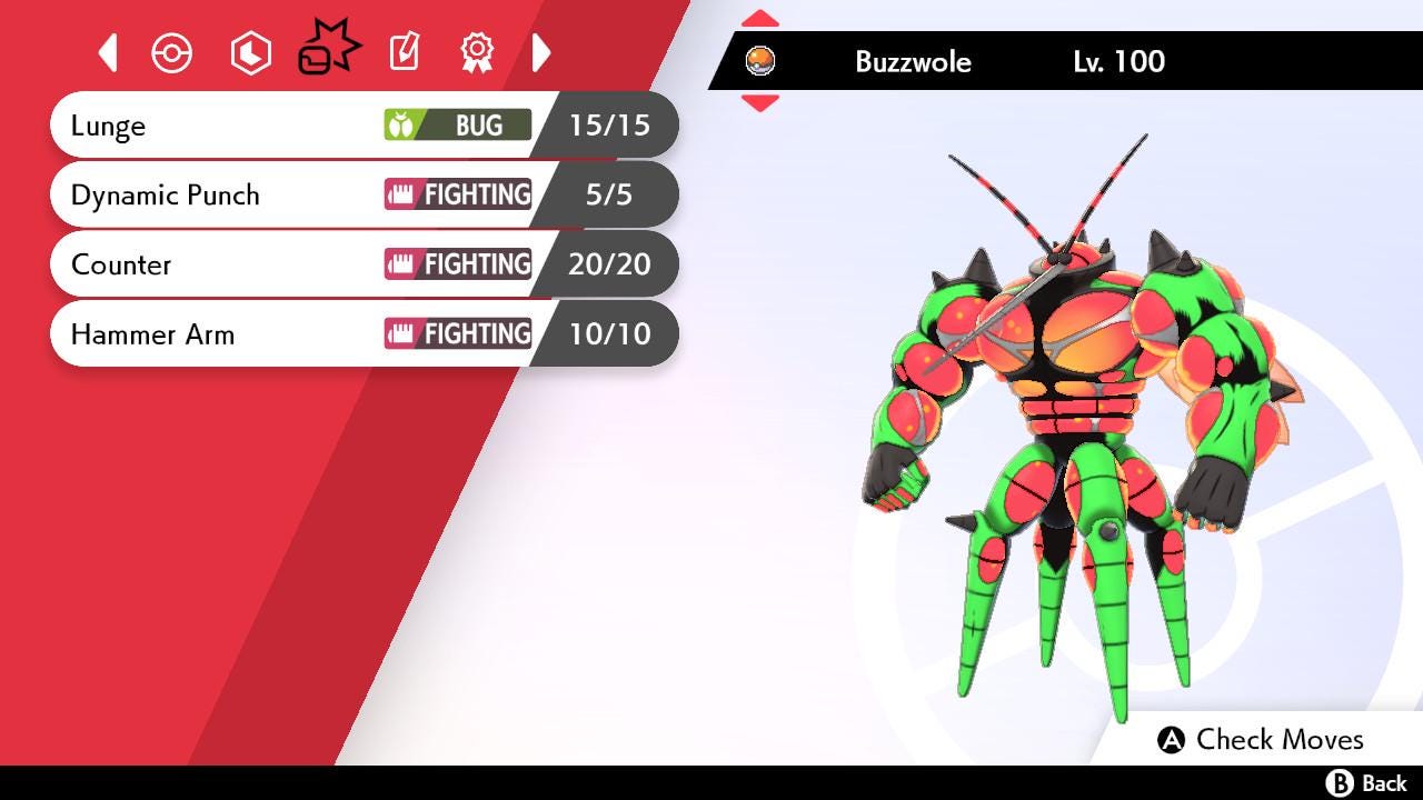 SHINY 6IV BUZZWOLE EV Trained | Sword & Shield Pokémon | Battle Ready Competitive | Free Bonus Shiny |