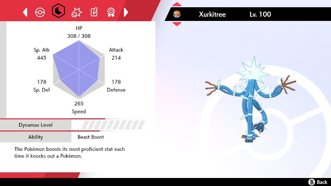 SHINY 6IV XURKITREE EV Trained | Sword & Shield Pokémon | Battle Ready Competitive | Free Bonus Shiny |