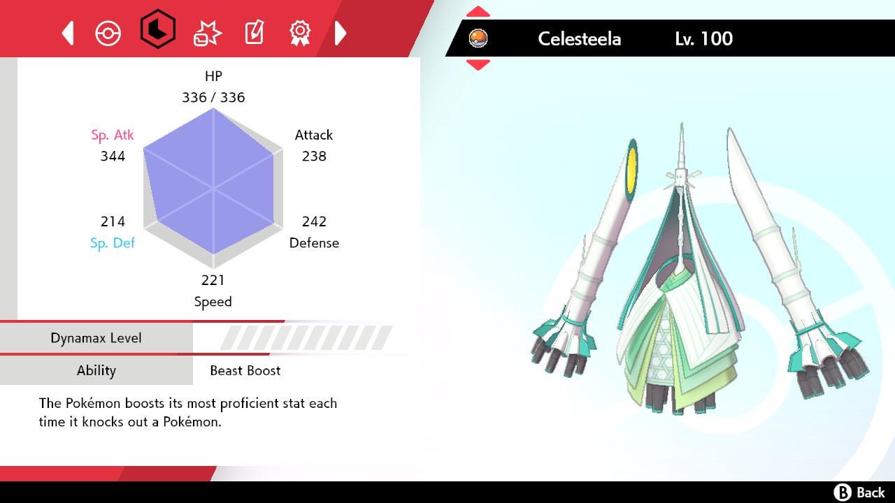 SHINY 6IV CELESTEELA EV Trained | Sword & Shield Pokémon | Battle Ready Competitive | Free Bonus Shiny |