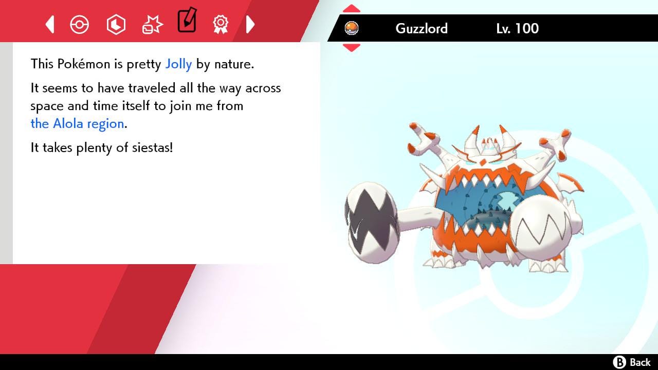 SHINY 6IV GUZZLORD EV Trained | Sword & Shield Pokémon | Battle Ready Competitive | Free Bonus Shiny |