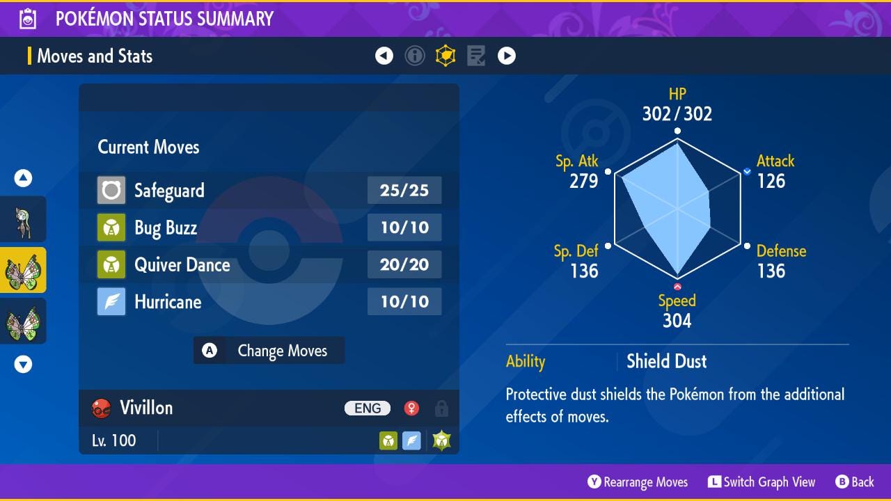 FANCY VIVILLON EVENT 6IV / Pokémon Scarlet and Violet / 6IV Pokemon / Event Pokemon / Competitive Battle Ready + EVs / Free Shiny