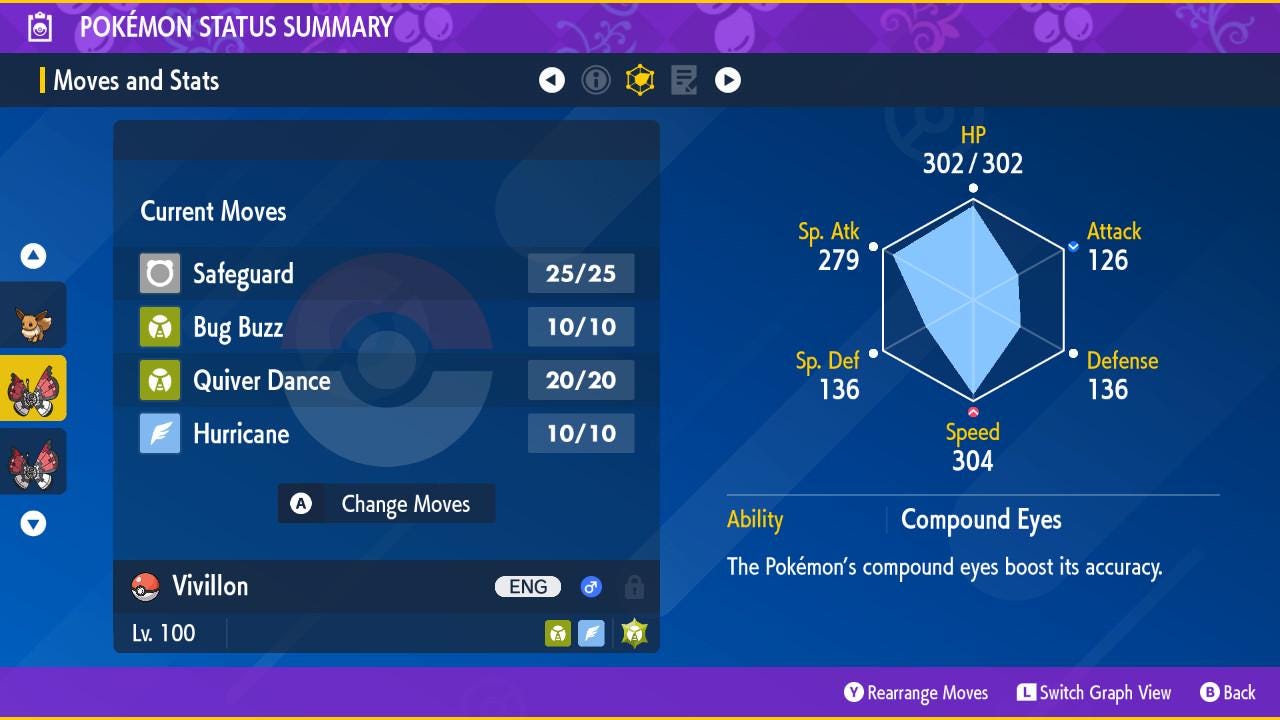 POKEBALL VIVILLON EVENT 6IV / Pokémon Scarlet and Violet / 6IV Pokemon / Event Pokemon / Competitive Battle Ready + EVs / Free Shiny
