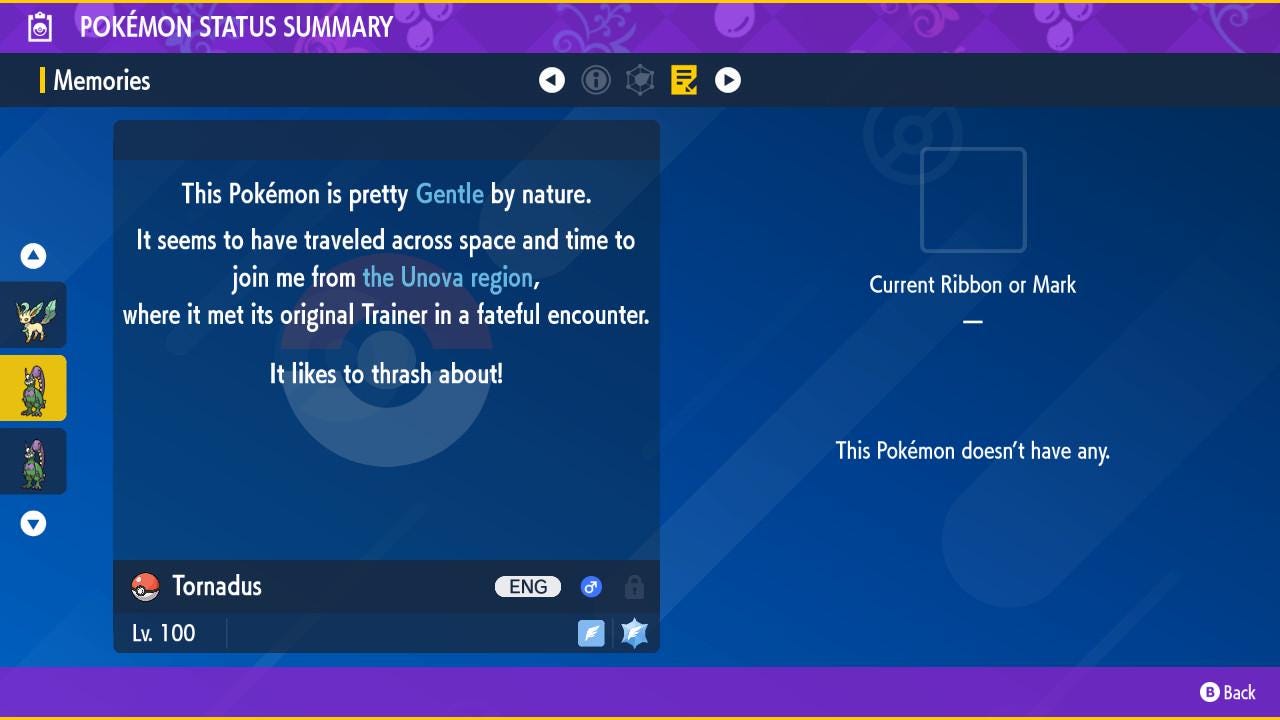 SHINY 6IV Therian Forme TORNADUS / Pokémon Scarlet and Violet / 6IV Pokemon / Shiny Pokemon / Mythical Pokemon / Fast Trade / Pokerus /