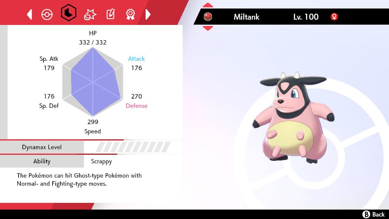 WHITNEY’S MILTANK Event 6IV / Pokémon Sword and Shield / 6IV Pokemon / Event Pokemon / Competitive Battle Ready + EVs / Free Shiny /