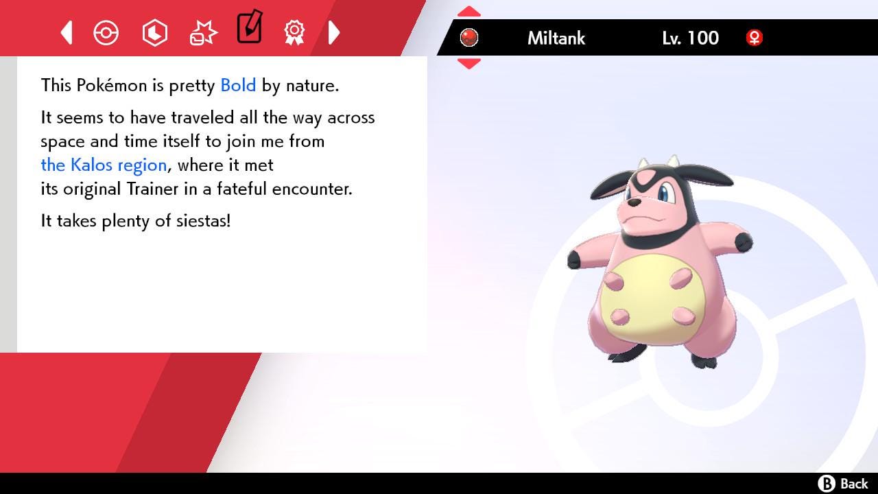 WHITNEY’S MILTANK Event 6IV / Pokémon Sword and Shield / 6IV Pokemon / Event Pokemon / Competitive Battle Ready + EVs / Free Shiny /
