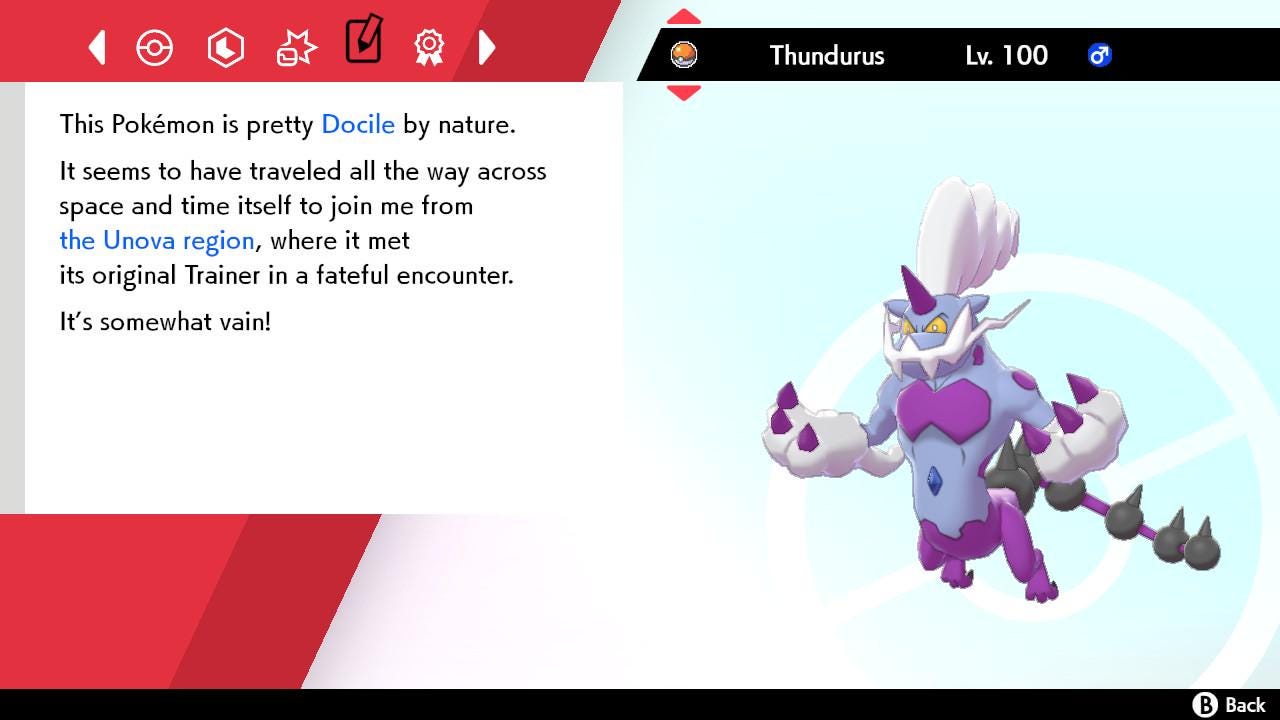 SHINY 6IV Therian Forme THUNDURUS / Pokémon Sword and Shield / 6IV Pokemon / Shiny Pokemon / Competitive Battle Ready + EVs / Free Shiny /