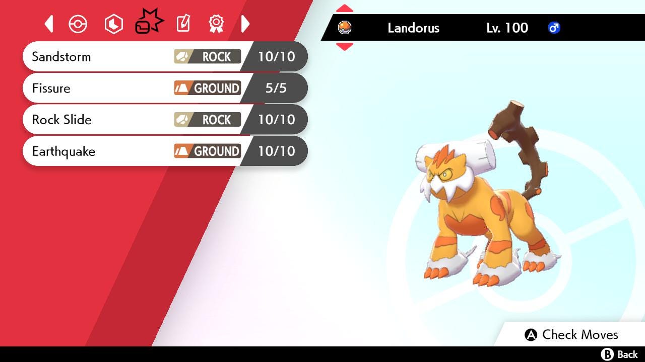 SHINY 6IV Therian Forme LANDORUS / Pokémon Sword and Shield / 6IV Pokemon / Shiny Pokemon / Competitive Battle Ready + EVs / Free Shiny /
