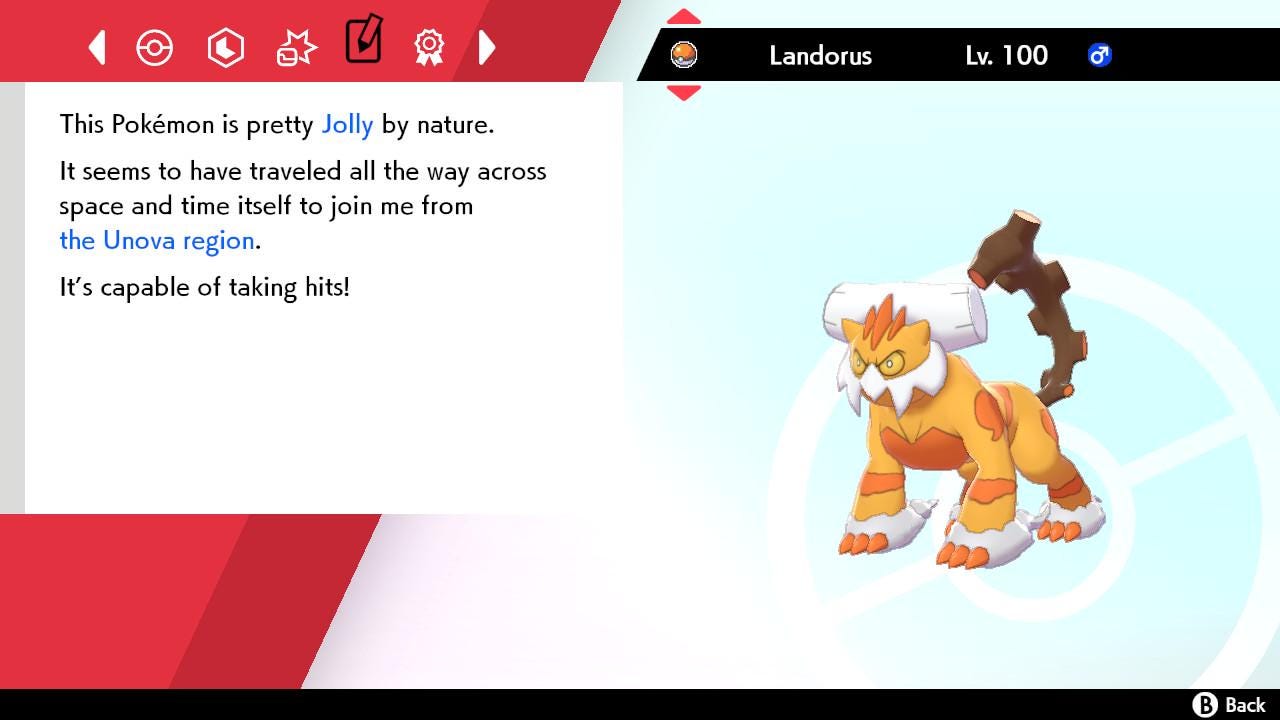 SHINY 6IV Therian Forme LANDORUS / Pokémon Sword and Shield / 6IV Pokemon / Shiny Pokemon / Competitive Battle Ready + EVs / Free Shiny /