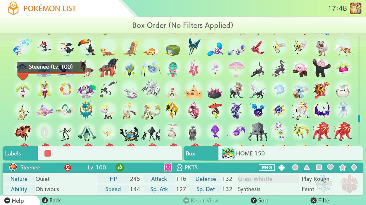 Pokemon HOME 6IV Non-Shiny LIVING POKEDEX / Pokemon Scarlet Violet / Pokemon Sword Shield, Pokemon Lets Go, Pokemon Legends Arceus, BdSp
