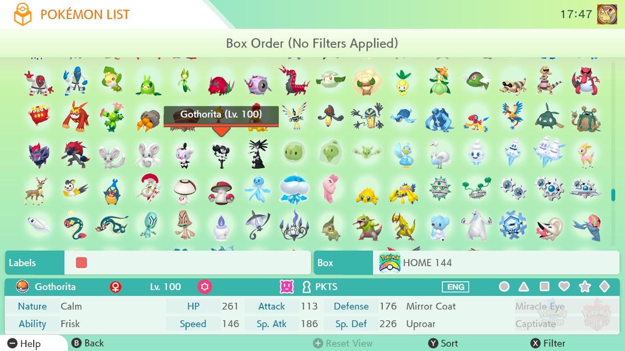 Pokemon HOME 6IV Non-Shiny LIVING POKEDEX / Pokemon Scarlet Violet / Pokemon Sword Shield, Pokemon Lets Go, Pokemon Legends Arceus, BdSp