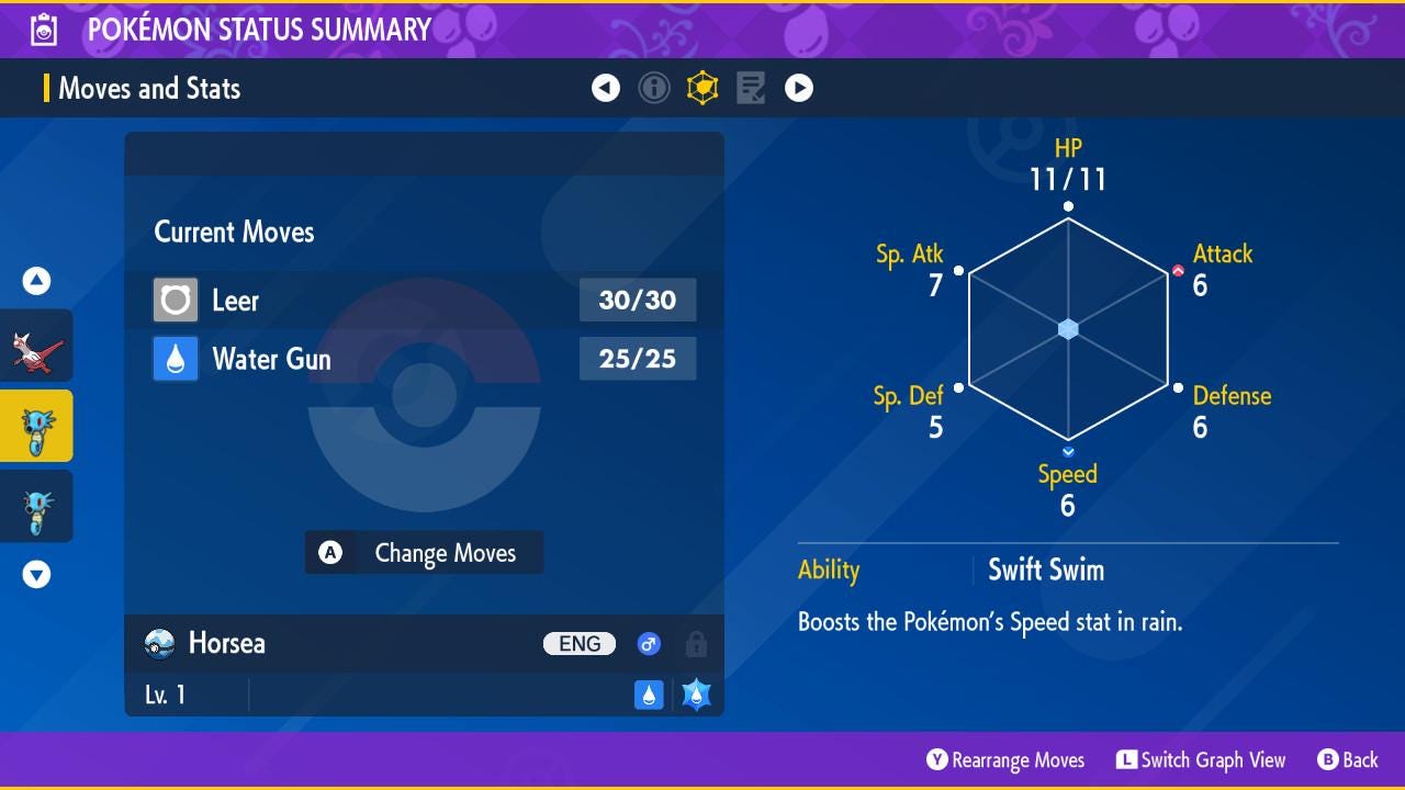 SHINY 6IV HORSEA EV Trained | Scarlet & Violet Pokémon | Battle Ready Competitive | Free Bonus Shiny |