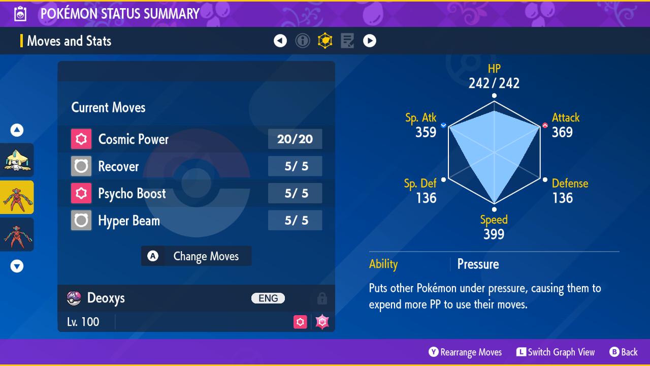 SHINY 6IV DEOXYS / Pokémon Scarlet and Violet / 6IV Pokemon / Shiny Pokemon / Competitive / Mythical Pokemon / Fast Trade / Pokerus /
