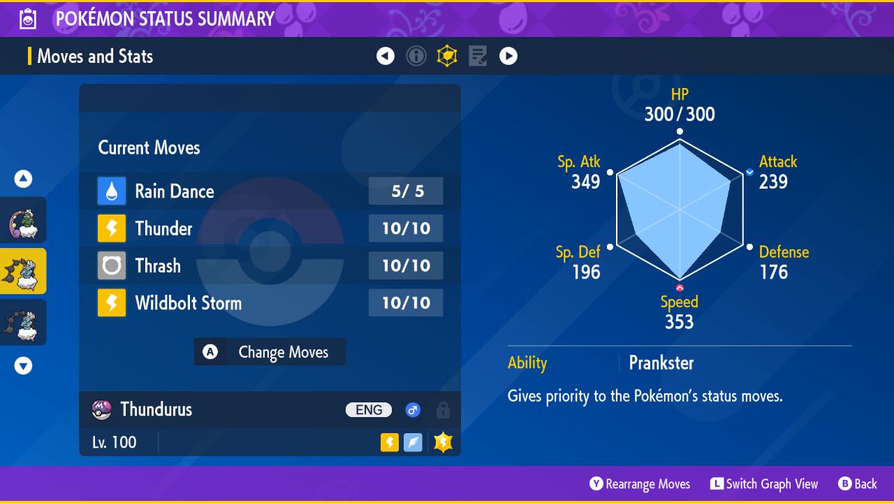 SHINY 6IV THUNDURUS EV Trained | Scarlet & Violet Pokémon | Battle Ready Competitive | Free Bonus Shiny |