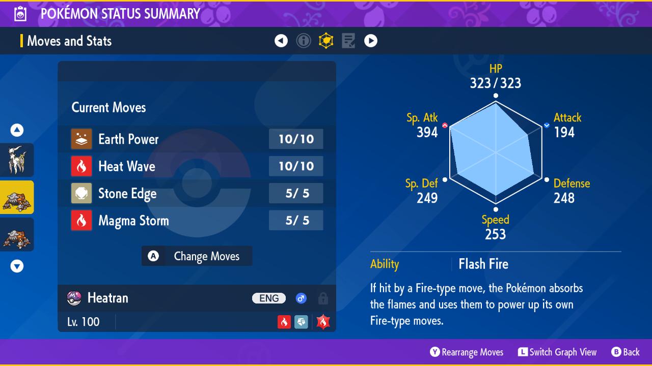 SHINY 6IV HEATRAN / Pokémon Scarlet and Violet / 6IV Pokemon / Shiny Pokemon / Competitive / Fast Trade / Pokerus / Rare Pokemon
