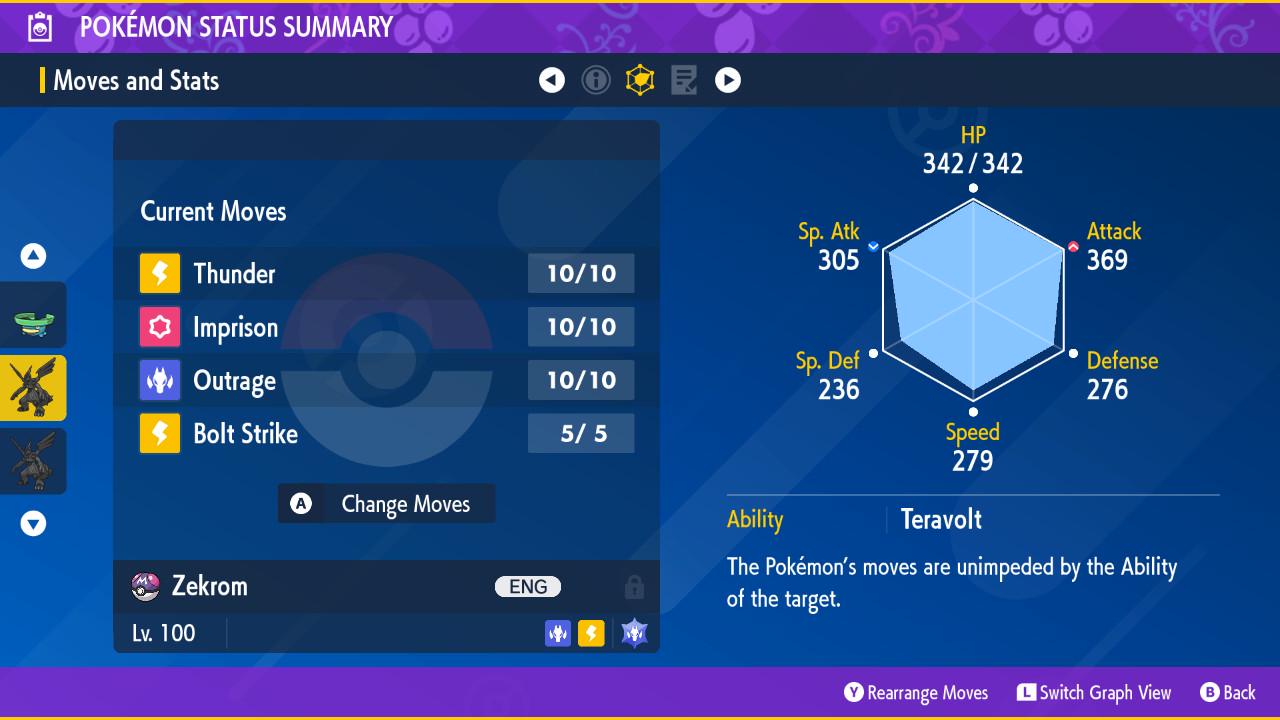 SHINY 6IV ZEKROM / Pokémon Scarlet and Violet / 6IV Pokemon / Shiny Pokemon / Competitive / Free Shiny / Fast Trade / Pokerus /