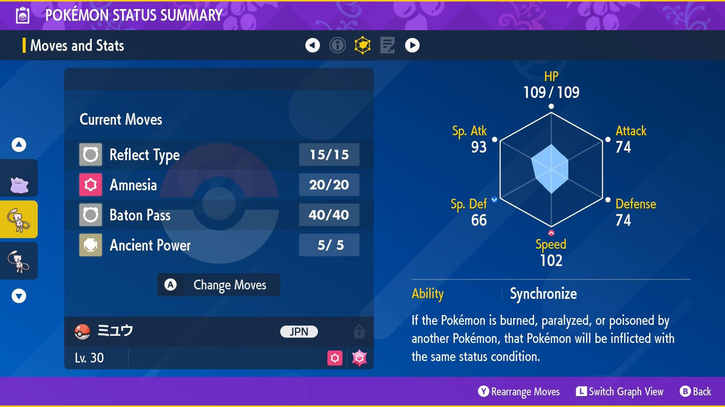 Event MEW Faraway Island | Lv.30 Original Pokémon | Scarlet & Violet + HOME Compatible | Japanese Name | Bonus Gift Included