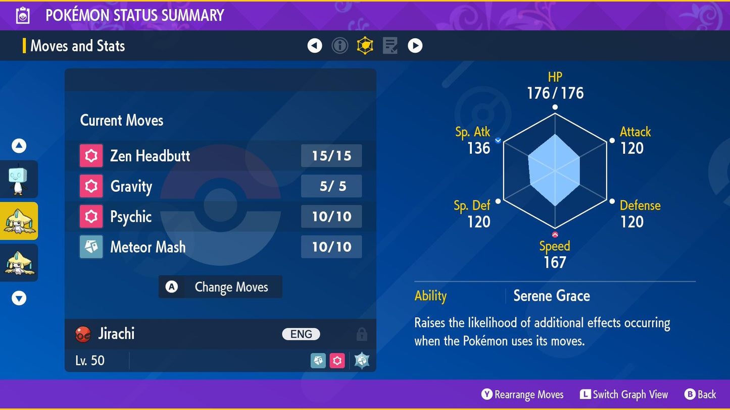 Event Tanabata JIRACHI | Lv. 50 | PKTS Event 2013 | Pokémon HOME Trade | Scarlet & Violet | Rare Collectible Bonus