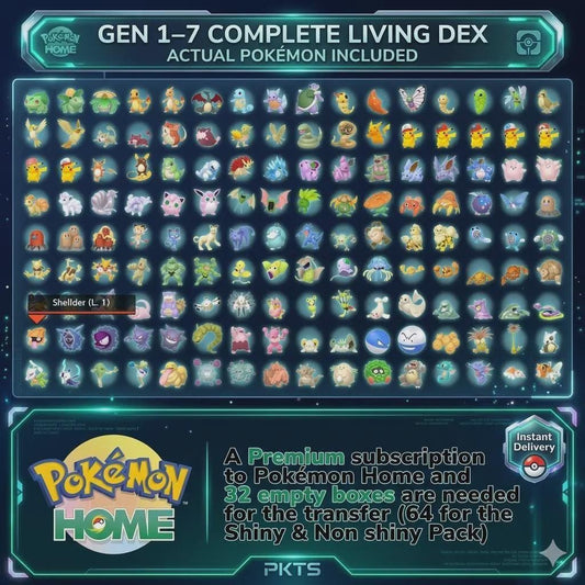Pokemon HOME Complete Living Dex Gen 1-7 Shiny Legendary Mythical Collection - Pokémon HOME digital Pokémon trade image 2