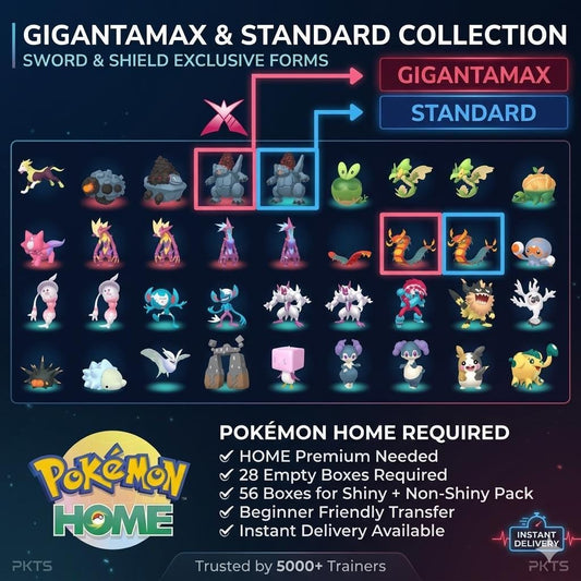 Complete Sword Shield Pokedex 770 Pokémon Shiny Living Dex Pokémon HOME Custom OT - Pokémon Sword & Shield digital Pokémon
