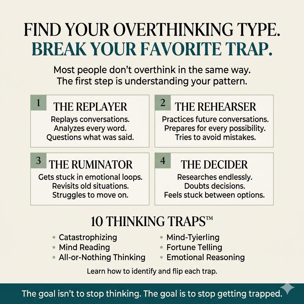 Overthinking Toolkit, Stop Overthinking Workbook Anxiety Relief PDF Racing Mind & Rumination Tools Calm Your Mind Brain Dump Worry Journal - PokeTradingShop