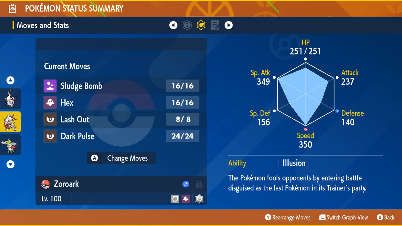 SHINY 6IV Hisuian ZOROARK / Pokémon Scarlet and Violet / 6IV Pokemon / Shiny Pokemon / Competitive / Fast / Pokerus / Rare Pokemon