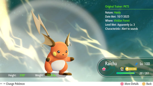 SHINY 6IV Raichu EV Trained | Pokémon Let’s Go Pikachu & Eevee | Battle Ready Competitive | Free Bonus Shiny | 50% Off Now