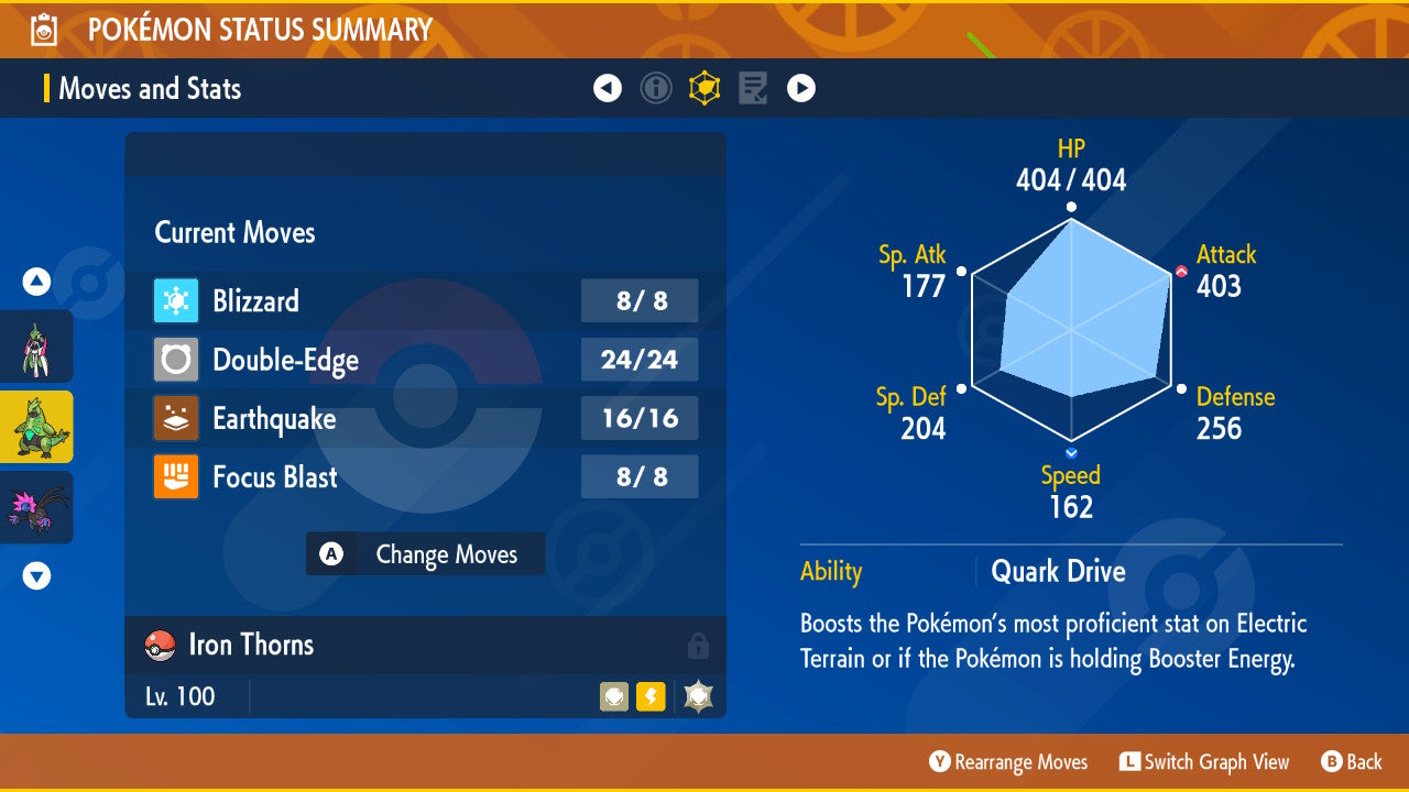 SHINY 6iv IRON THORNS / Pokémon Scarlet and Violet / 6IV Pokemon / Shiny Pokemon / Competitive / Fast Trade / Pokerus / Rare Pokemon