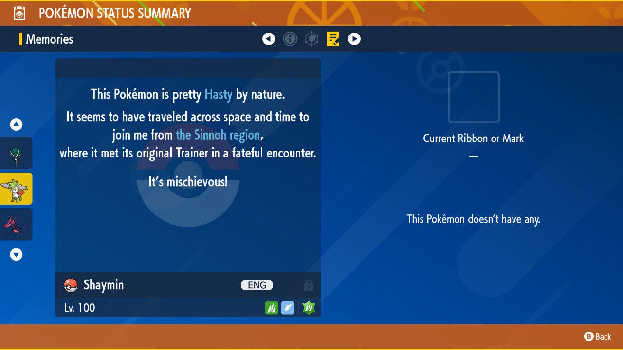 Shiny 6iv SKY FORME SHAYMIN / Pokémon Scarlet and Violet / 6IV Pokemon / Shiny Pokemon / Competitive / Fast Trade / Pokerus / Rare Pokemon