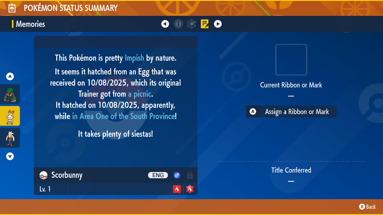 SHINY 6IV SCORBUNNY / Pokémon Scarlet and Violet / 6IV Pokemon / Shiny Pokemon / Competitive / Fast / Pokerus / Rare Pokemon