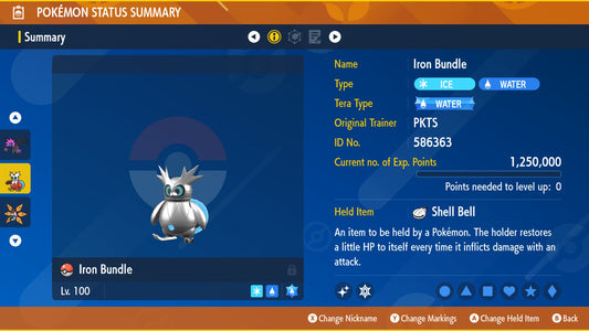 SHINY 6iv IRON BUNDLE / Pokémon Scarlet and Violet / 6IV Pokemon / Shiny Pokemon / Competitive / Fast Trade / Pokerus / Rare Pokemon