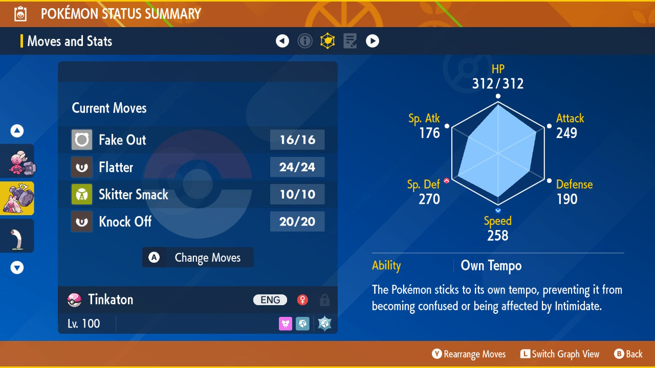 SHINY 6IV TINKATON / Pokémon Scarlet and Violet / 6IV Pokemon / Shiny Pokemon / Competitive / Fast / Pokerus / Rare Pokemon