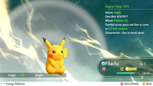 SHINY 6IV Pikachu EV Trained | Pokémon Let’s Go Pikachu & Eevee | Battle Ready Competitive | Free Bonus Shiny | 50% Off Now