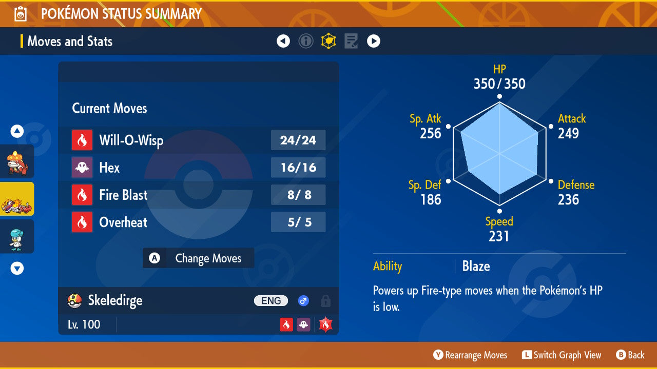 SHINY 6IV SKELEDIRGE / Pokémon Scarlet and Violet / 6IV Pokemon / Shiny Pokemon / Competitive / Fast / Pokerus / Rare Pokemon