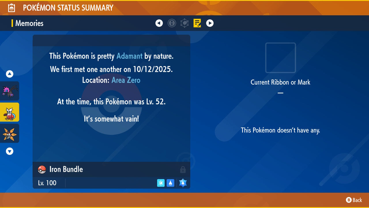 SHINY 6iv IRON BUNDLE / Pokémon Scarlet and Violet / 6IV Pokemon / Shiny Pokemon / Competitive / Fast Trade / Pokerus / Rare Pokemon