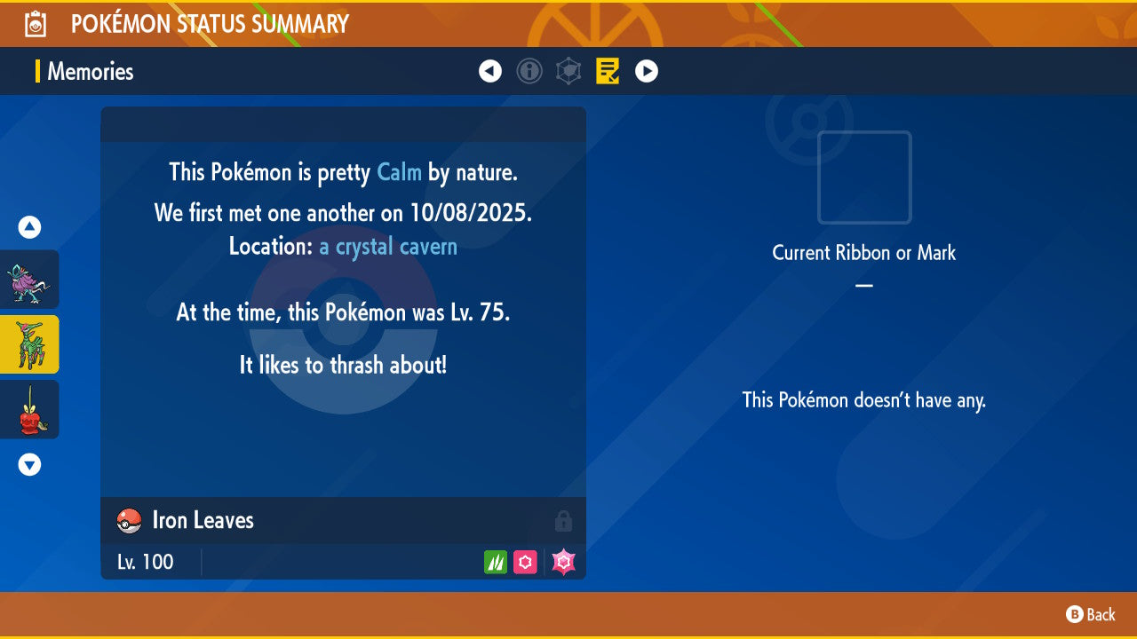 Non-SHINY 6IV IRON LEAVES Ev Trained | Scarlet & Violet Pokémon | Battle Ready Competitive | Free Bonus Shiny | 50% Off Now