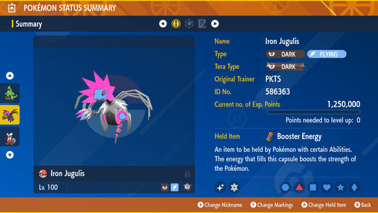 SHINY 6iv IRON JUGULIS / Pokémon Scarlet and Violet / 6IV Pokemon / Shiny Pokemon / Competitive / Fast Trade / Pokerus / Rare Pokemon