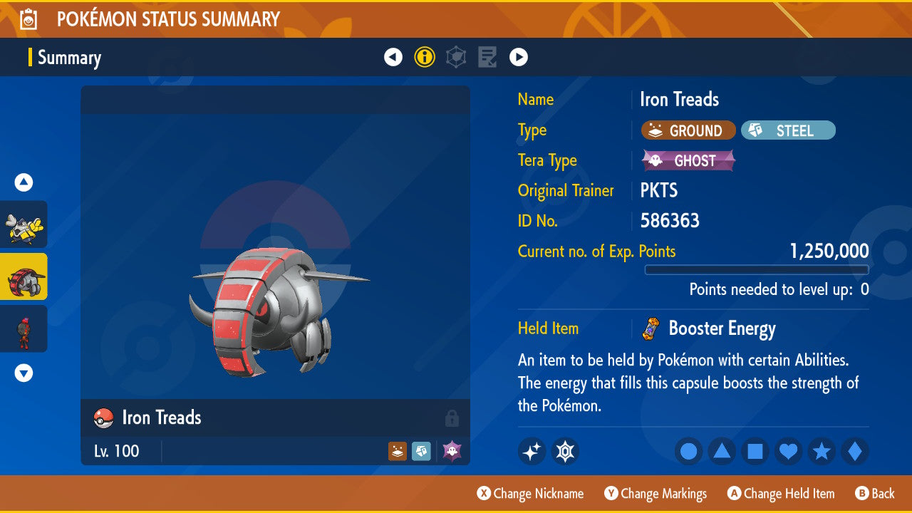 SHINY 6iv IRON TREADS / Pokémon Scarlet and Violet / 6IV Pokemon / Shiny Pokemon / Competitive / Fast Trade / Pokerus / Rare Pokemon