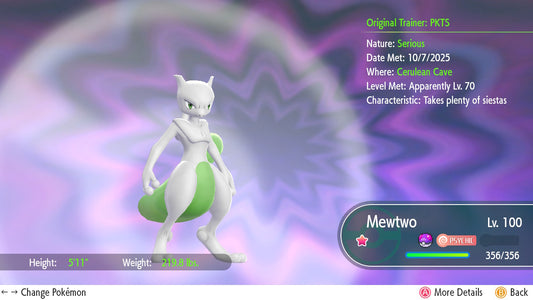 SHINY 6IV Mewtwo EV Trained | Pokémon Let’s Go Pikachu & Eevee | Battle Ready Competitive | Free Bonus Shiny | 50% Off Now