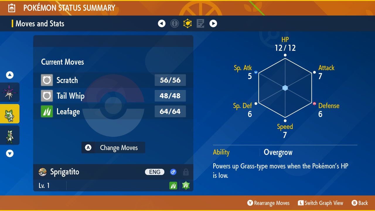 SHINY 6IV SPRIGATITO / Pokémon Scarlet and Violet / 6IV Pokemon / Shiny Pokemon / Competitive / Fast / Pokerus / Rare Pokemon