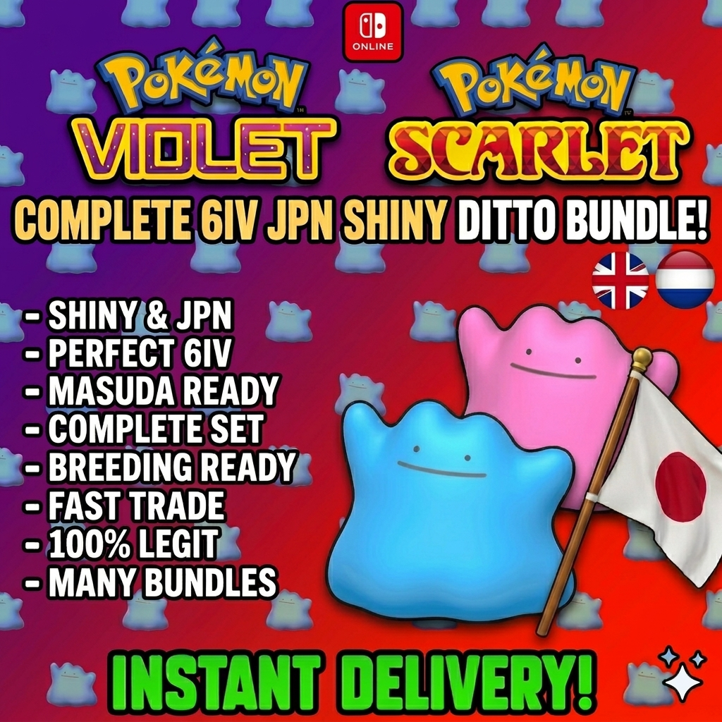 Masuda Ditto Collection | Pokémon Scarlet & Violet | Shiny 6IV
