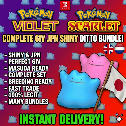 Masuda Ditto Collection | Pokémon Scarlet & Violet | Shiny 6IV