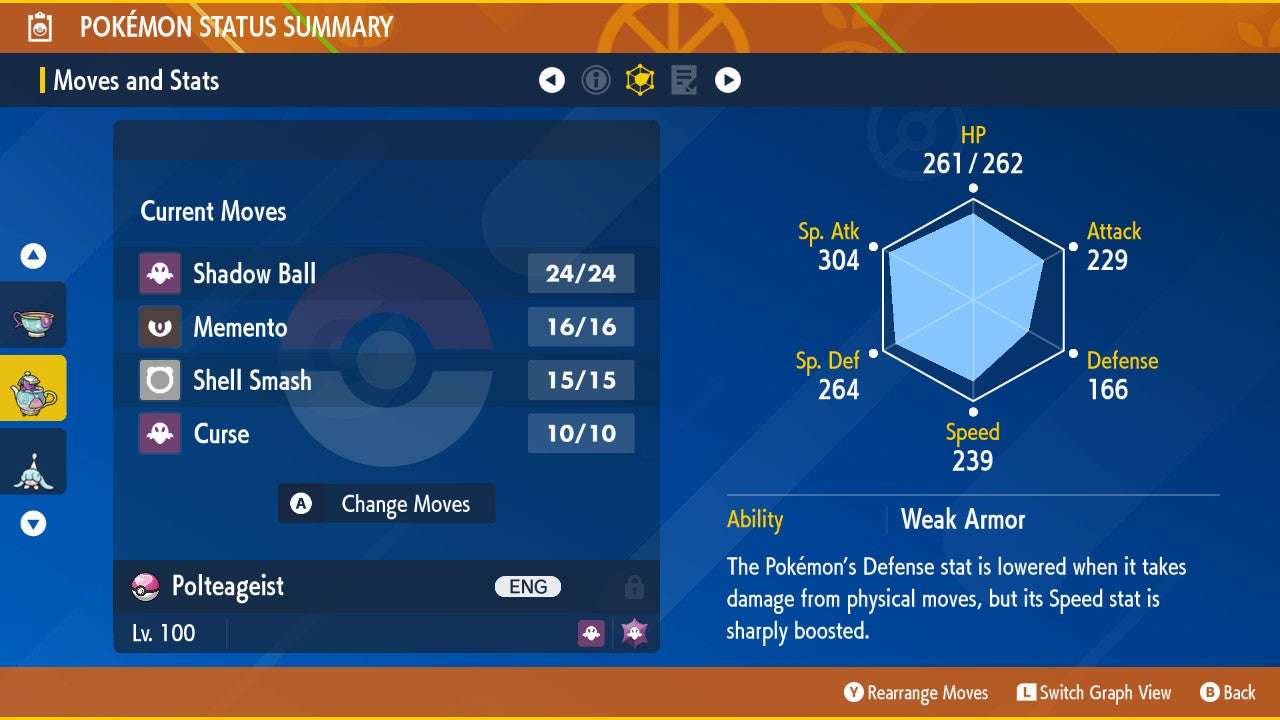 SHINY 6IV POLTEAGEIST / Pokémon Scarlet and Violet / 6IV Pokemon / Shiny Pokemon / Competitive / Fast Trade / Pokerus / Rare Pokemon