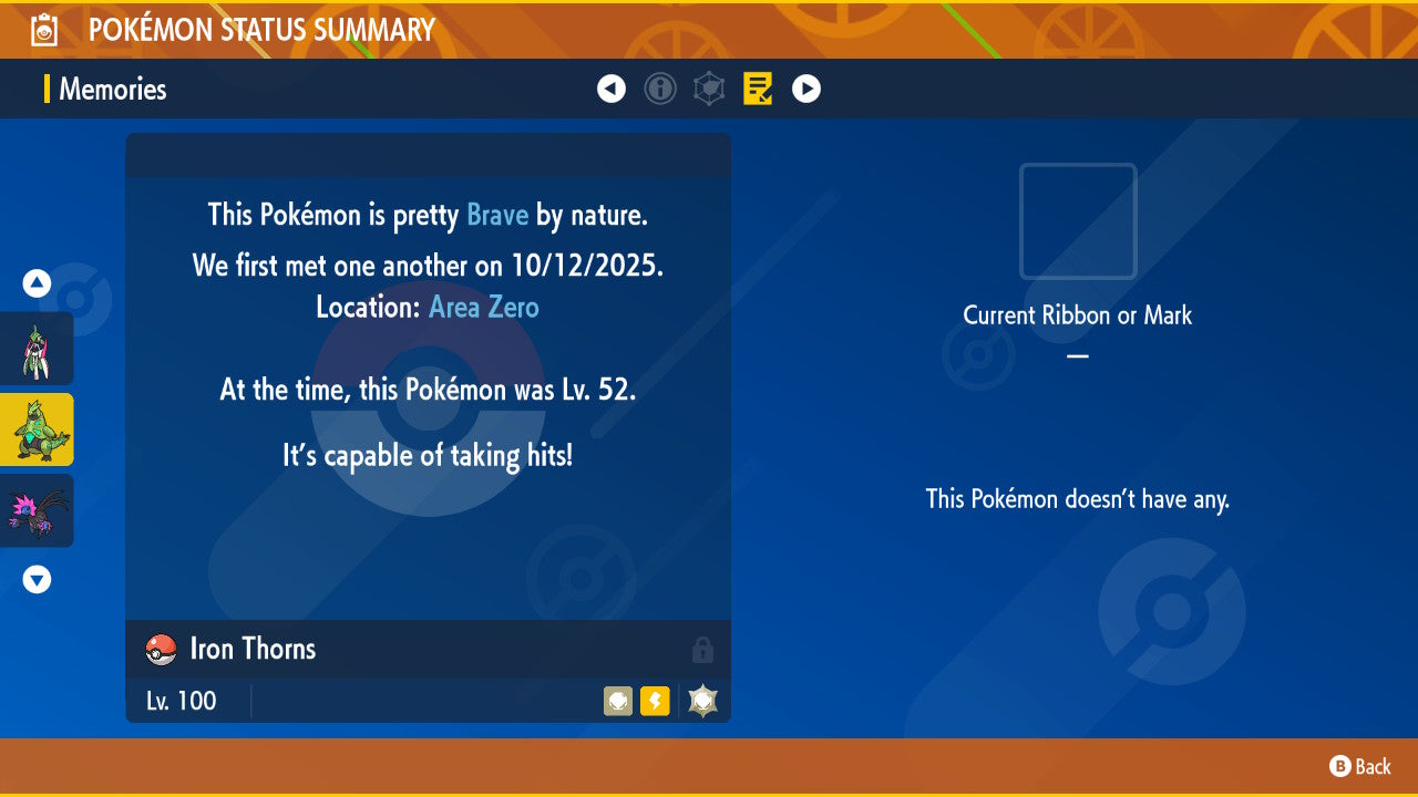 SHINY 6iv IRON THORNS / Pokémon Scarlet and Violet / 6IV Pokemon / Shiny Pokemon / Competitive / Fast Trade / Pokerus / Rare Pokemon